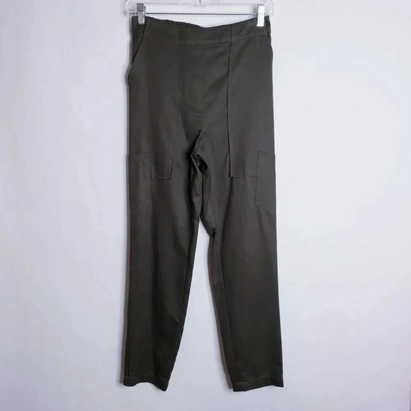 Bcbgeneretion Cropped Utility Pant Olive Green M - Picture 2 of 12